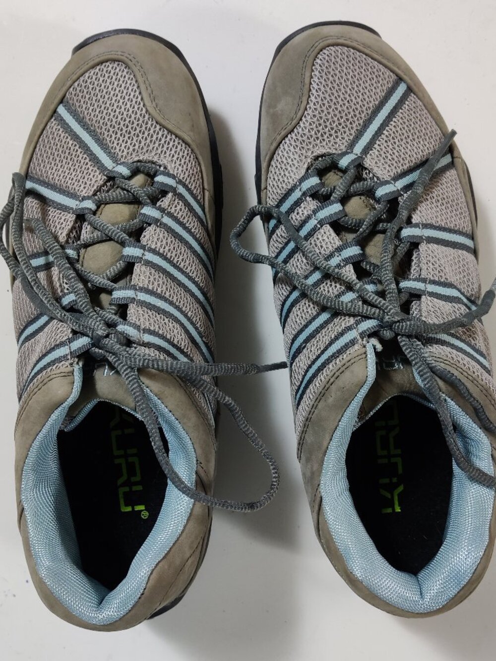 Kuru Chicane Gray Blue Trail Hiking Outdoor Shoes Womens 10.5